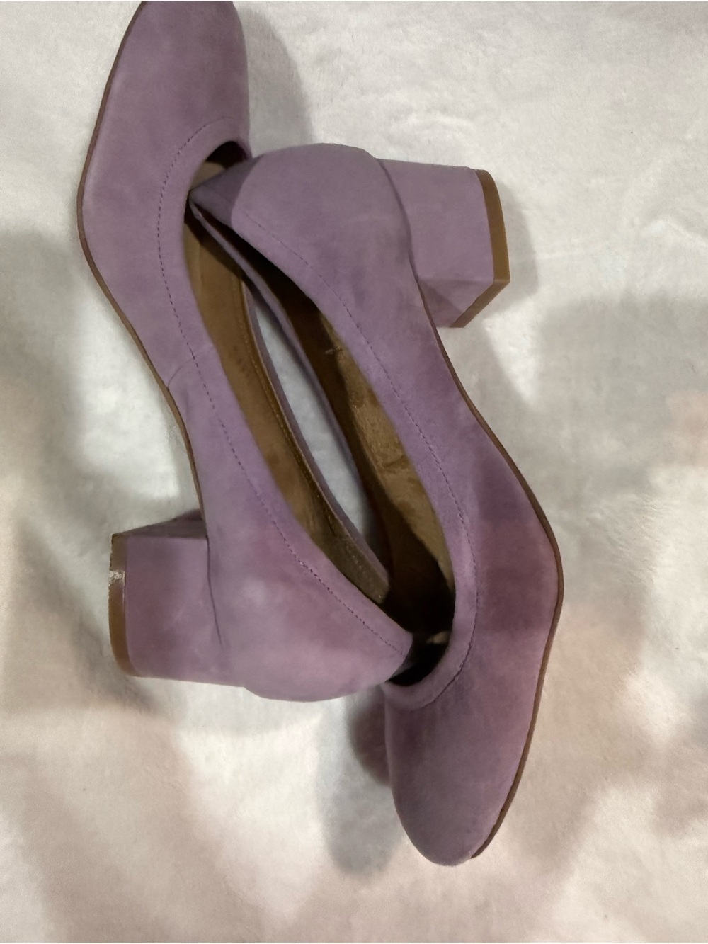Jeffrey Campbell Lilac Suede Block Heel Pumps